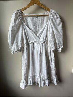 RAHI Babydoll Mini Dress Cottagecore Coquette Soft Girl Americana Prairie S